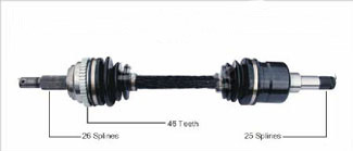 PT Cruiser Constant Velocity Drive Shaft