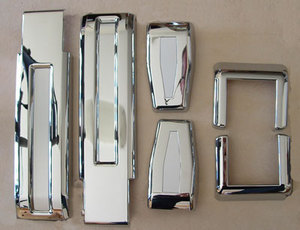 Chrome Rear Door Hinge Trim