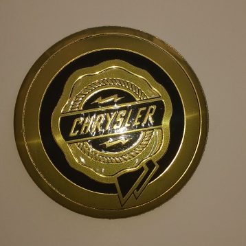 Chrysler Cap Covers Black and Gold available